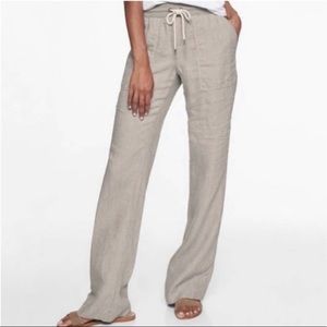 Athleta Bali Linen Striped Pants